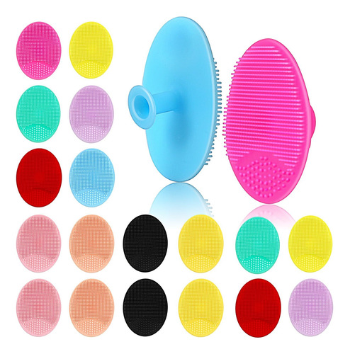 20pcs Face Scrubber,silicone Facial Cleansing Brush Face