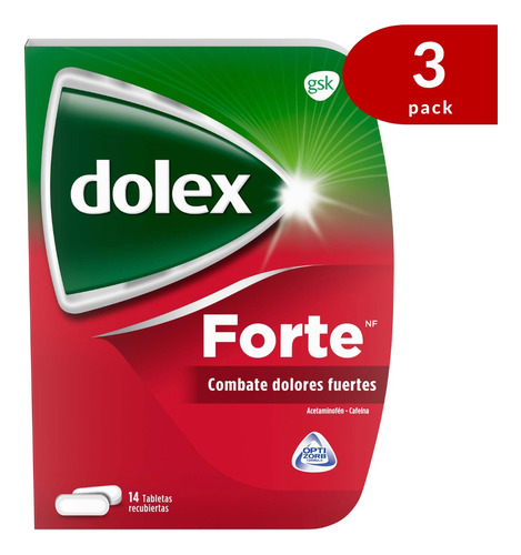 Dolex Forte Acetaminofén Cafeína 500 65 Mg