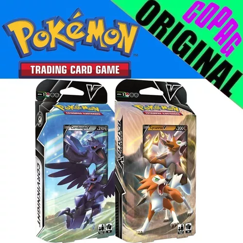 Card Game Pokémon Baralho Batalha V Lycanroc - Copag