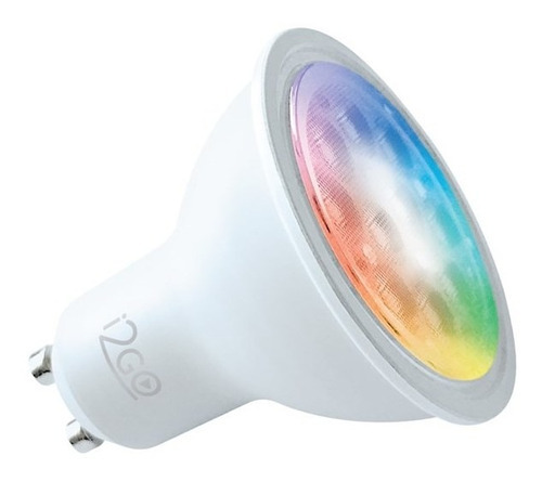 Lâmpada Inteligente I2go Wi-fi Led Spot Dicroica Smart Lamp Cor da luz RGB