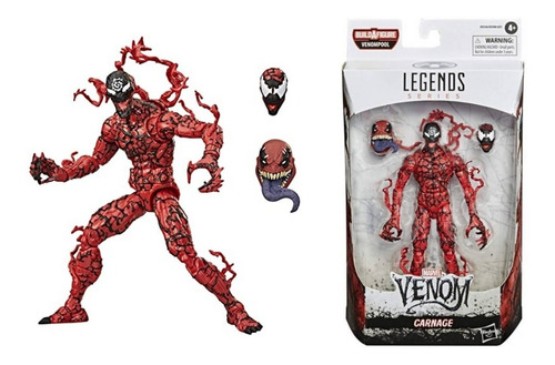 Imagen 1 de 2 de Figura Muñeco Carnage Marvel Vs Spider Venom Juguete