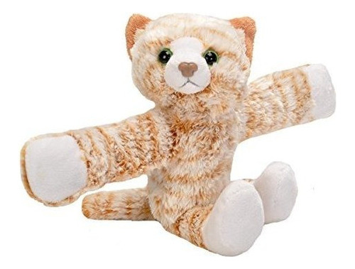 Wild Republic Huggers Tabby Cat Peluche, Pulsera Slap, Anima