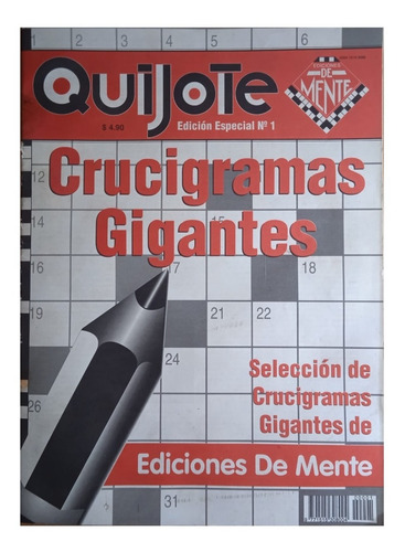 Quijote Edicion Especial Revista Pasatiempo Gigante N° 1