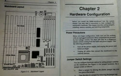 Manual 80486 Motherboard User Guide - Rosario (Usado)