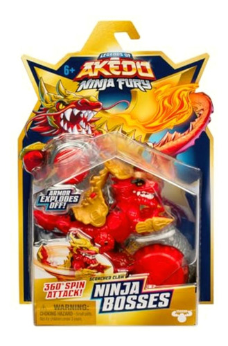 Akedo Legends Of Ninja Bosses, Garra Quemada, Figura De