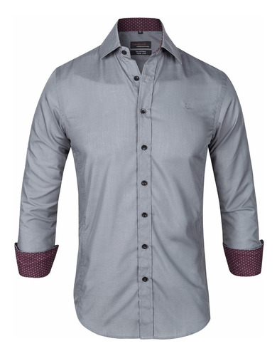 Imagen 1 de 3 de Camisa Entallada Slim Fit Elast Z409 - Quality Import Usa