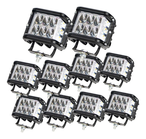 Set 10 Faros Led Dually 35w Side Shooter Vision Lat. Mayoreo