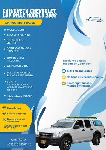 Chevrolet Dmax Modelo 2008 Con Capacete Excelente Estado