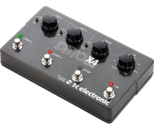 Tc Electronic Ditto X4 Looper Pedal Loop Guitarra Eléctrica Color Gris