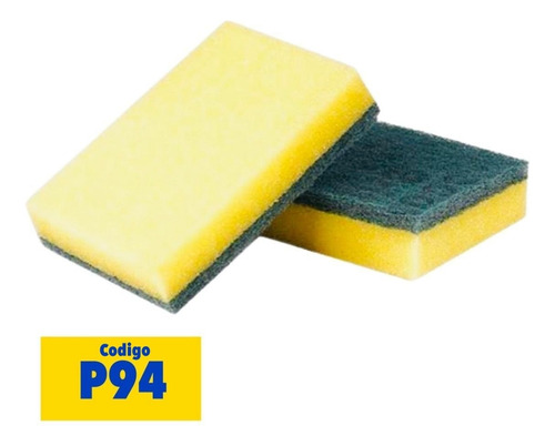 Fibra Verde Con Esponja 3m Scotch Brite P94 (12 Piezas)