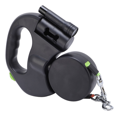 Correa Retráctil Automática Para Mascotas, Doble Perro, Led