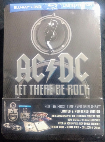 Ac/dc Let There Be Rock Box Set Deluxe Edition Bluray + Dvd Versión Del Álbum Edición Limitada
