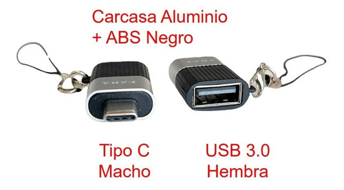 Adaptador Tipo C Macho A Usb Hembra Otg 3.0