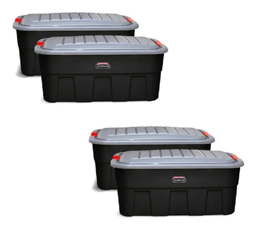 Caja Plástica Super Col Box 80 Lts Colombraro Pack X 4