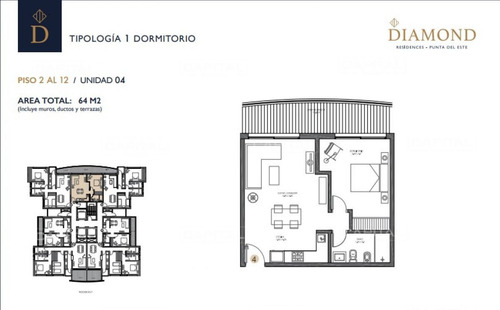 Imagen 2 de 10 de Venta Departamento Un Dormitorio A Estrenar Mansa Punta Del Este - Punta Del Este Roosevelt