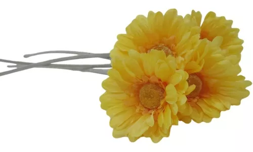 15 Hastes De Flores Artificiais Importadas Girassol Atacado