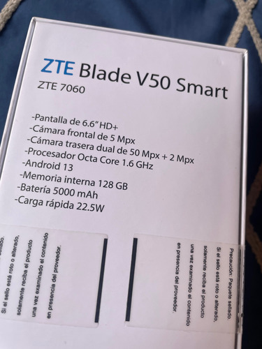 Zte Blade V50 Smart 128gb 4gb Ram Negro Negro (Usado)