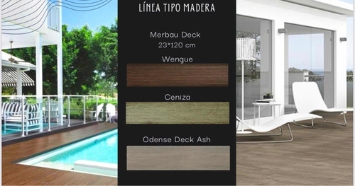 Disu Porcelanato Español Merbau Deck Wengue (rect) 23x1.20