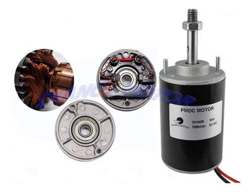 Motor De Corriente Continua De Imán Permanente Ch-3420 De 24