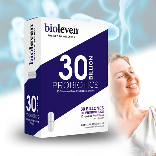Suplemento En Cápsulas Bioleven Probióticos 30 Billones En Caja Un