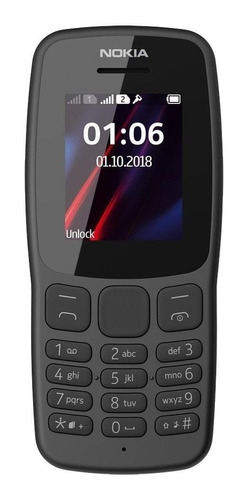 Nokia 106 (2018) Dual SIM 4 MB cinza-escuro 4 MB RAM
