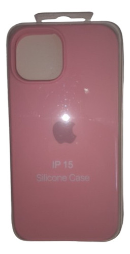 Funda Silicona Compatible iPhone 15, Rosa