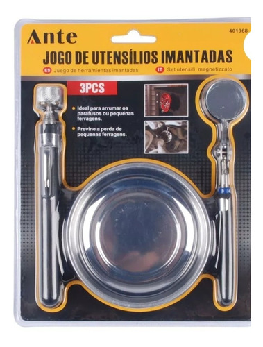 Kit Juego Herramientas Imantadas 3 Pcs Pará Pernos Tornillos