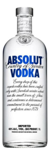 Pack De 4 Vodka Absolut Azul 1 L
