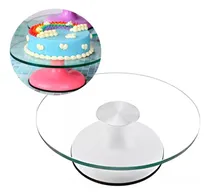 Comprar Base Giratoria Tortas Blanco Plato Giratorio Base Vidrio 30cm Porta Cupcakes Base Para Torta Plato Giratorio Alzadores Torta Exhibición Bases Para Tortas Pasteleriacl
