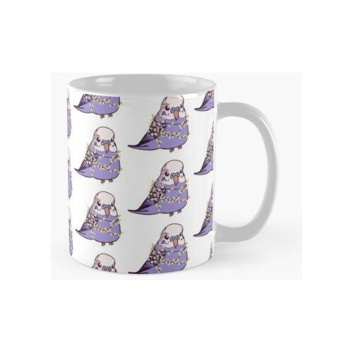 Taza Luz De Navidad Budgie Calidad Premium