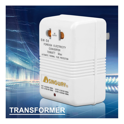 Convertidor De 120v A 240v + Paso 70w Paso Y Transformador W