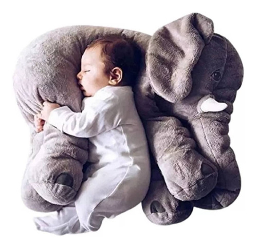 Almohada De Peluche Para Bebé  Elefante  60 Cm Grande