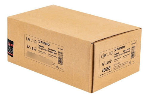 Taquetes Arpon 5/8 X 8-1/2 Caja Con 25 Piezas Fiero