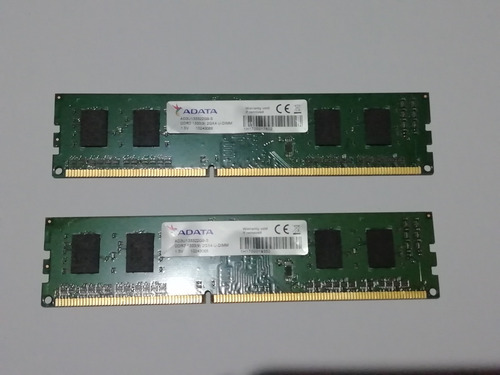 Memoria Udimm Ddr3 1333mhz Adata 4gb (2 X 2gb) (Usado)