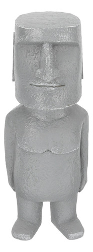 Dibujo Animado De Estatua De Piedra Con Decoración De Moai