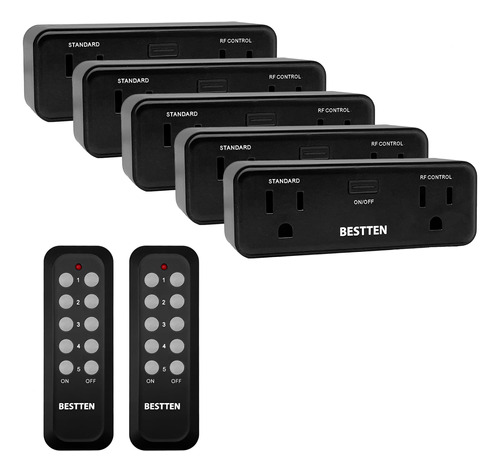 Bestten Enchufe De Toma De Control Remoto, Kit Combinado De 