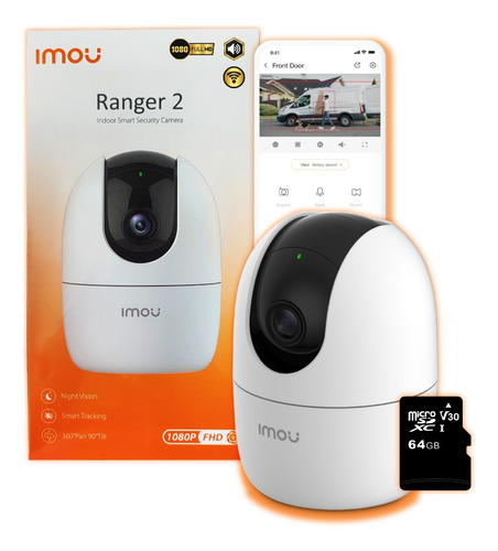 Camara Seguridad Imou Ranger Wifi Ip Inalambrica + Sd 64 Gb