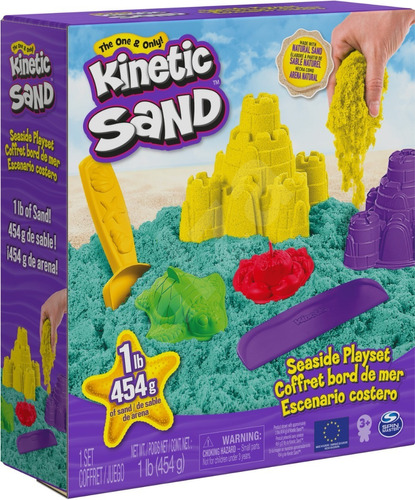 Kinetic Sand Masa Playset Escenario Costero Moldes Recoleta