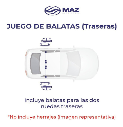 Balatas Traseras Bravada 1991-1992-1993-1994-1996 Sm
