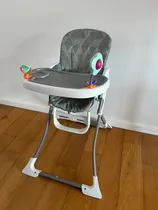 Comprar Silla De Comer Carestino Rio Fondo Verde Azulado Con Puntitos En Tonos Marrones Y Blanco