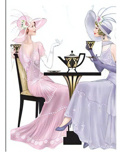 Libreta Art Deco Ladies Having High Tea