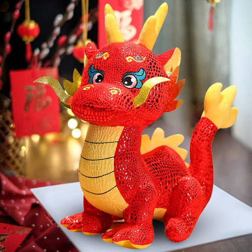 Boneca De Pelúcia Do Ano Novo Chinês, L Dragão