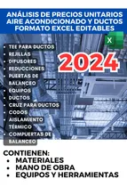 Comprar Matrices De Análisis Precios Unitarios 2024 Hvac