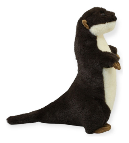 Nutria De Peluche Café Suave Juguete Animales Tierna De 31cm Color Marrón Oscuro