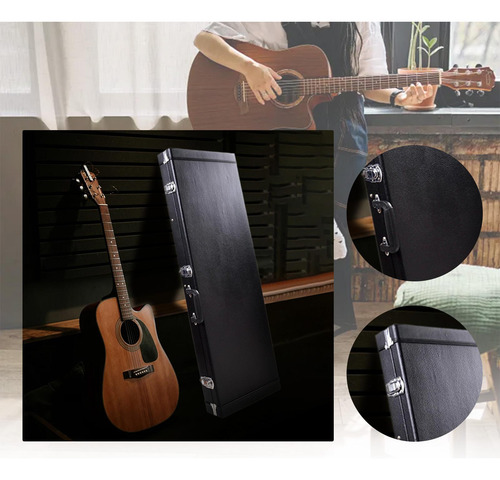 Case De Guitarra Eléctrica Con Estuche De Transporte Con
