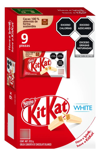 Chocolate Kit Kat Nestle White 41,5g 9 Piezas