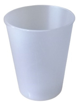 Vasos  Plástico Color Natural  Infantil 250 Cc X 50 U