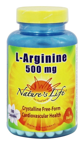 La Vida De La Naturaleza L-arginina 500 Mg. 100 Cápsulas