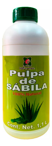 Pulpa De Sábila (aloe Vera) 100% Natural 1,100 Ml