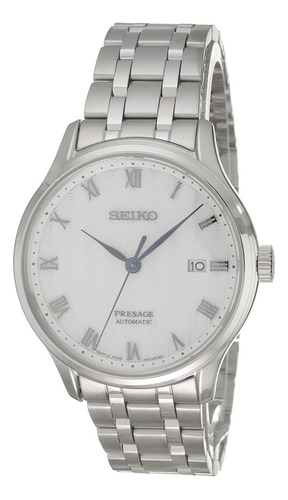 Reloj Seiko Presage Caballero Automatico Srpc79j1 Blanco